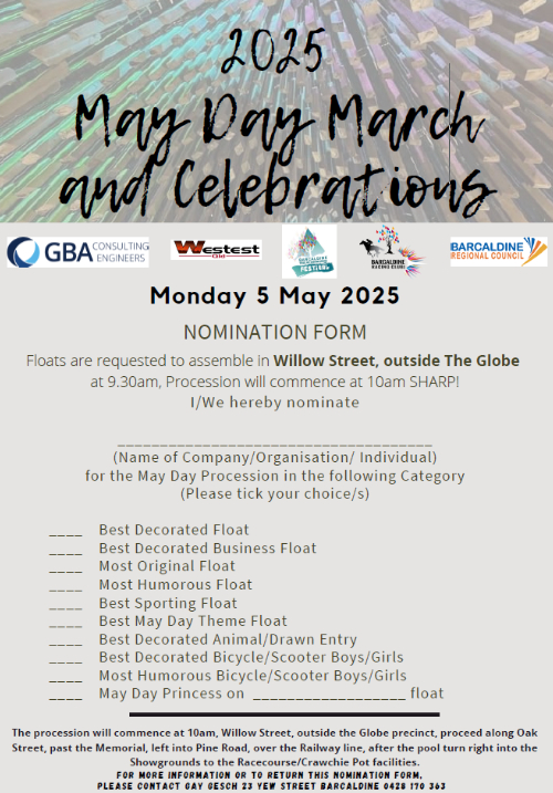 Street March Nomination Form