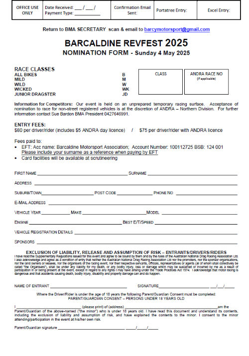 Revfest Nomination Form